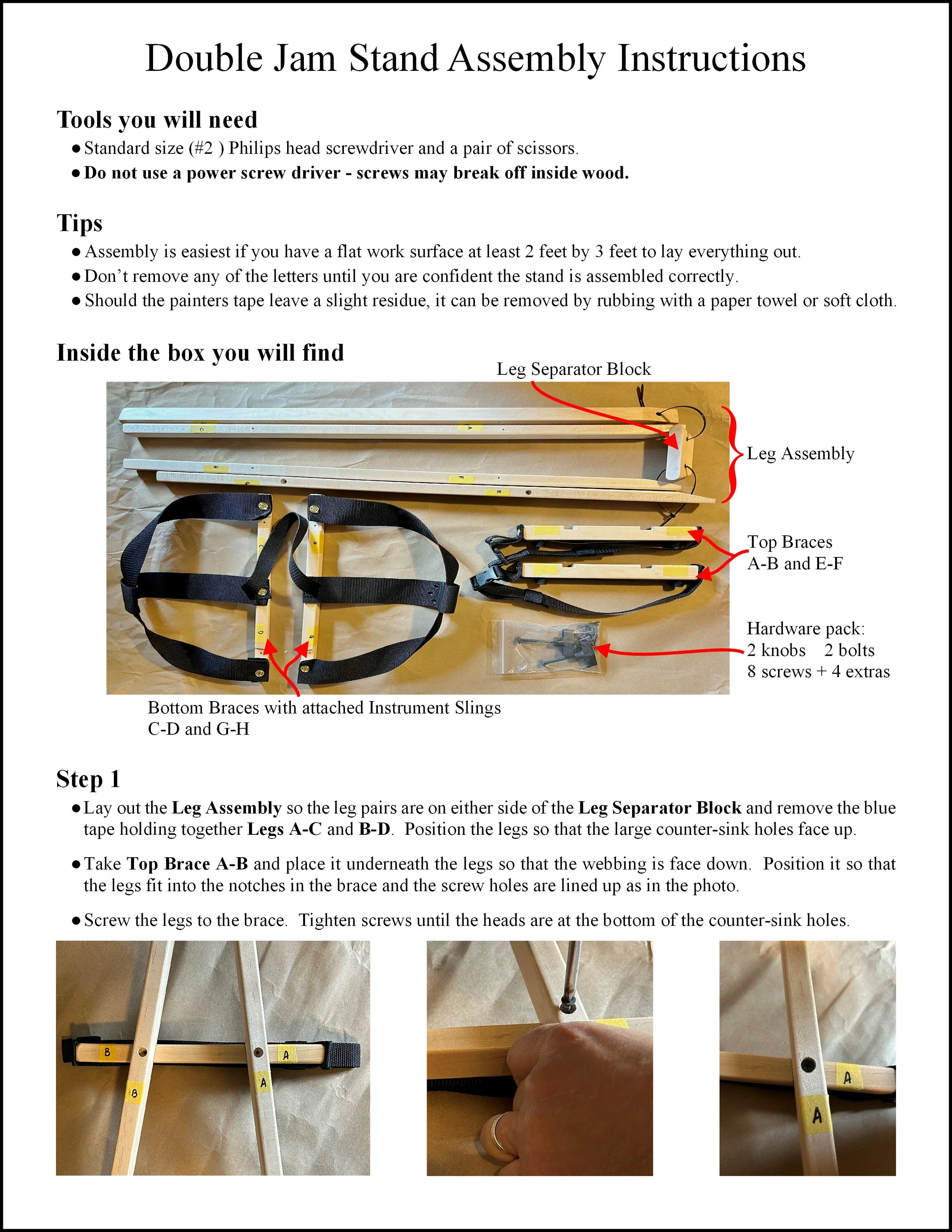 The Only Jam Stand Double: Display/Holder — Wolf Hill Woodworking